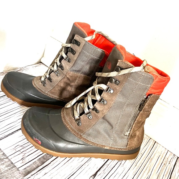 THE NORTH FACE Heat Seeker Leather 200 Gram Insulated Waterproof Winter Boots 8 - Picture 13 of 15